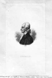 Portrait of Jean Frederic Oberlin (1740-1846) (engraving) (b/w photo) | Obraz na stenu