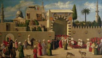 The Venetian Ambassador's Interview in an Oriental City or, The Reception of Domenico Trevisani in Cairo in 1512 (oil on panel) | Obraz na stenu