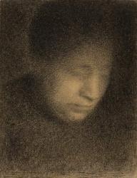 Madame Seurat, the Artist's Mother, c.1882-3 (conte crayon on Michallet paper) | Obraz na stenu