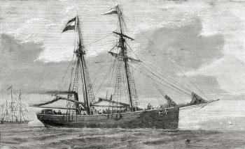 The Germania. Part of the convoy which went on the second German North Polar Expedition in 1869. | Obraz na stenu