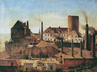 The Harkort Factory at Burg Wetter, c.1834 (oil on canvas) | Obraz na stenu