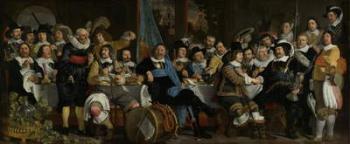 Banquet of the Crossbowmen's Guild in Celebration of the Treaty of Munster, 1648 (oil on canvas) | Obraz na stenu