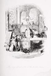 A magnificent order at the public house, illustration from 'David Copperfield' by Charles Dickens (1812-70) first published 1850 (litho) | Obraz na stenu