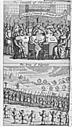 Frontispiece from 'The History of the Holy War: Began Anno 1095, by the Christian Princes of Europe against the Turks, for the recovery of the Holy Land, and continued to the year 1294' by Thomas Mills, pub. London, 1685 (engraving) | Obraz na stenu