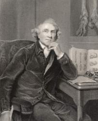 John Hunter, engraved by G.H. Adcock, from 'National Portrait Gallery, volume V', published c.1835 (litho) | Obraz na stenu