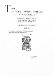 Title page to 'Tess of the D'Urbervilles' by Thomas Hardy, edition published in 1892 (printed paper) | Obraz na stenu