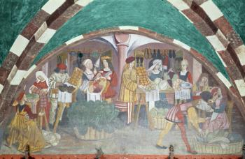 Fruit and Vegetable Market (fresco) (see also 63046) | Obraz na stenu