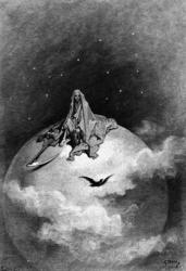 Illustration from Edgar Allan Poe's 'The Raven', 1882 (engraving) | Obraz na stenu