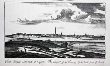 The Prospect of the Town of Glasgow from ye South, from 'Theatrum Scotiae' by John Slezer, 1693 (engraving) | Obraz na stenu