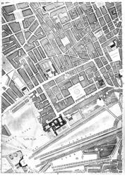 Map of St. James's, London, 1746 (engraving) | Obraz na stenu