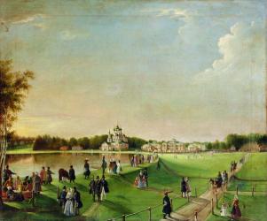 Public merry-making in Ostankino, 1840s (oil on canvas) | Obraz na stenu