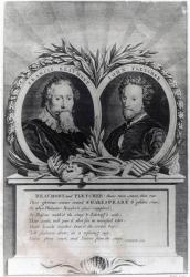 Francis Beaumont and John Fletcher, engraved by T. Ryder (engraving) | Obraz na stenu