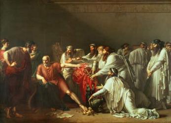 Hippocrates (c.460-c.377 BC) Refusing the Gifts of Artaxerxes I (d.425 BC) 1792 (oil on canvas) | Obraz na stenu