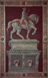 Equestrian Monument of Sir John Hawkwood (1320-94), 1436 (fresco transferred to canvas) | Obraz na stenu
