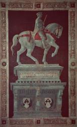 Equestrian Monument of Sir John Hawkwood (1320-94), 1436 (fresco transferred to canvas) | Obraz na stenu