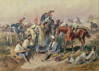 Hussar Encampment (w/c) | Obraz na stenu