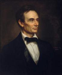 Abraham Lincoln, 1860 (oil on canvas) | Obraz na stenu