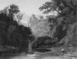 View of Roslin Castle (engraving) | Obraz na stenu