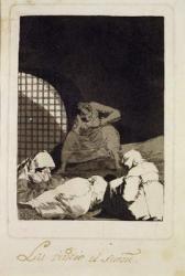 Sleep overcomes them, plater 34 of 'Los caprichos', 1799 (etching) | Obraz na stenu