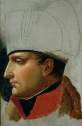 Unfinished Portrait of Napoleon I (1769-1821) formerly attributed to Jacques Louis David (1748-1825) 1808 (oil on canvas) | Obraz na stenu