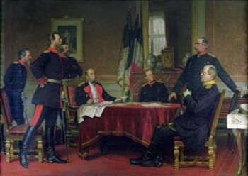 Discussion of a War Strategy in Versailles, 1900 (oil on canvas) | Obraz na stenu