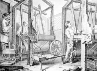 The Fellow Prentices at their Looms Representing Industry and Idleness, 1747 (wash, pen and ink and graphite on paper) | Obraz na stenu