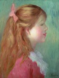 Young girl with Long hair in profile, 1890 | Obraz na stenu