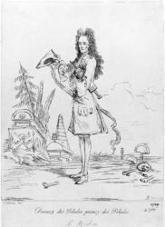 Prenez des pilules, prenez des pilules - Dr. Misabin, print made by Arthur Pond after Antione Watteau, 1739 (etching) | Obraz na stenu