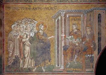 Christ before Pilate (mosaic) | Obraz na stenu