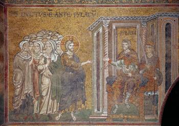 Christ before Pilate (mosaic) | Obraz na stenu