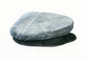 Stone (acrylic on paper) | Obraz na stenu