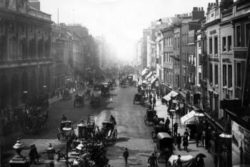 Looking West down the Strand, 19th Century (photograph) | Obraz na stenu