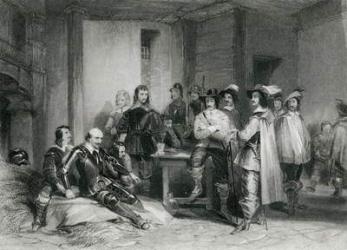 Death of the Earl of Lindsey (engraving) | Obraz na stenu
