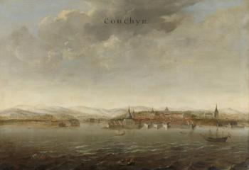 View of Cochin on the Malabar Coast of India, c.1662-3 (oil on canvas) | Obraz na stenu