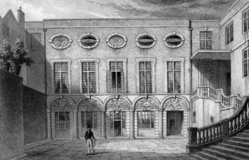 Brewers' Hall, Addle Street, print made by W. Radclyffe, 1831 (engraving) | Obraz na stenu