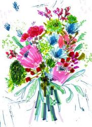 Bouquet. 2014 (pen and ink, crayon on paper) | Obraz na stenu