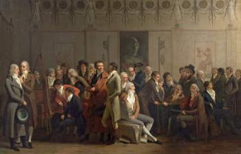 Reunion of Artists in the Studio of Isabey, 1798 (oil on canvas) | Obraz na stenu