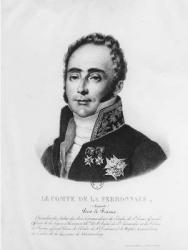 Count Auguste de la Ferronays (1777-1842) (engraving) (b/w photo) | Obraz na stenu
