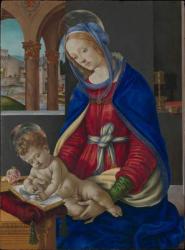 Madonna and Child, c.1483-4 (tempera, oil, and gold on wood) | Obraz na stenu