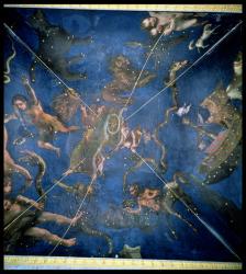 Signs of the Zodiac, detail from the ceiling of the Sala dello Zodiaco, 1579 (fresco) | Obraz na stenu