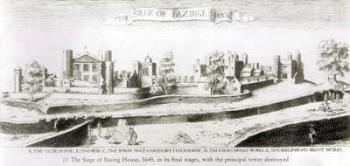 The Siege of Basing House, 1645 (engraving) (b/w photo) | Obraz na stenu