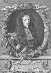 William III (1650-1702) Stadholder and King of England (engraving) (b/w photo) | Obraz na stenu