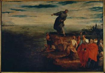 St. Anthony Preaching to the Fish, c.1580 (oil on canvas) | Obraz na stenu