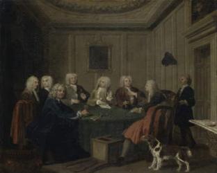 A Club of Gentlemen, c.1730 (oil on canvas) | Obraz na stenu