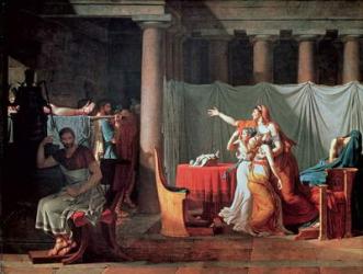 Lictors Bearing to Brutus the Bodies of his Sons, 1789 (oil on canvas) (see 188954 & 188955 for details) | Obraz na stenu