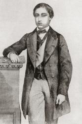 Albert Edward, Prince of Wales, 1841-1910, future King Edward VII, seen here in 1860. From Edward VII His Life and Times, published 1910. | Obraz na stenu