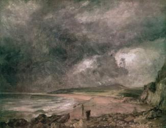 Weymouth Bay with Approaching Storm (oil on canvas) | Obraz na stenu