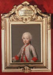 Maximilian (1756-1801) youngest son of Francis I and Maria Theresa of Austria (1717-80) later Archbishop-elector of Cologne, 1762 | Obraz na stenu