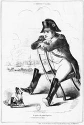 La Grenouille et le Boeuf : The Small and the Large Napoleon I, caricature from 'The Puppet Show' (engraving) | Obraz na stenu