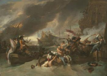 The Battle of La Hogue, c.1778 (oil on canvas) | Obraz na stenu